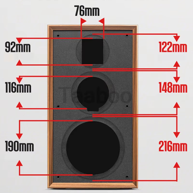 8-Inch Handmade Wooden Bookshelf Speaker Box for DIY Audio – High-Quality Passive Speaker Enclosure